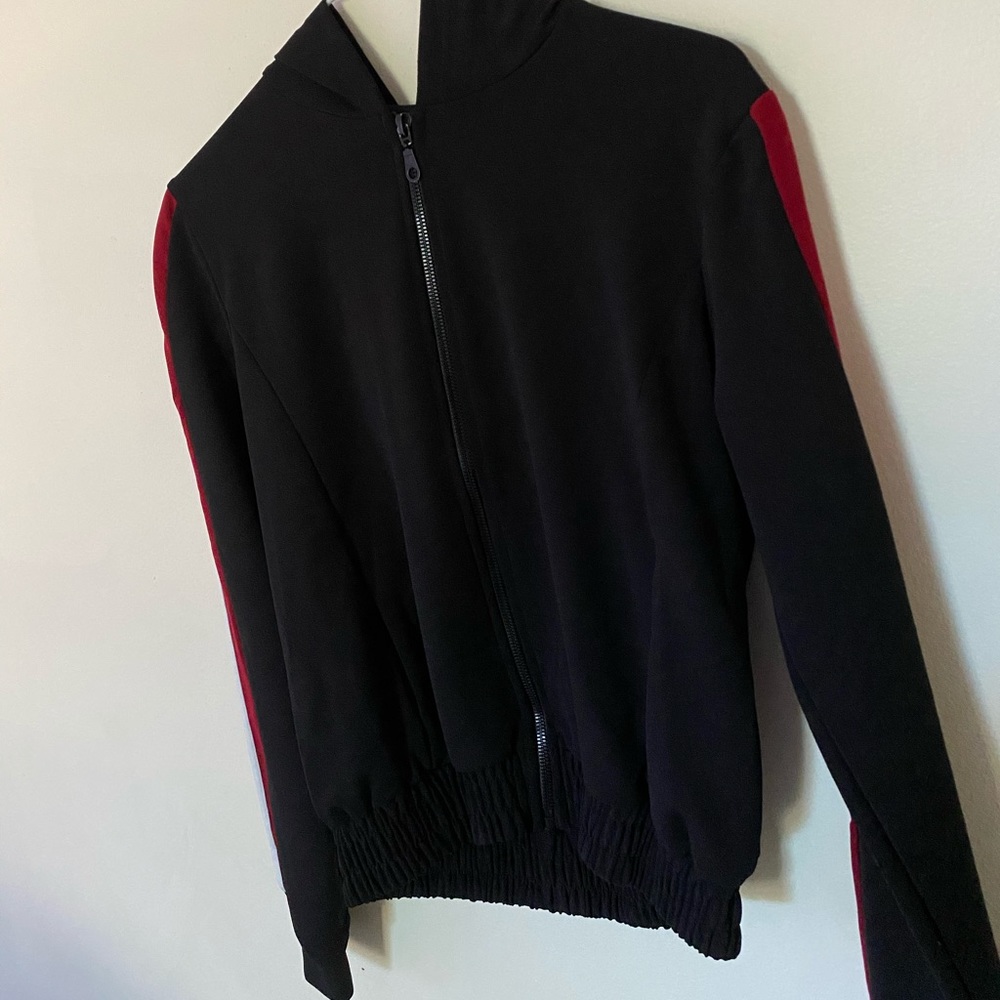 Red/black/white jacket